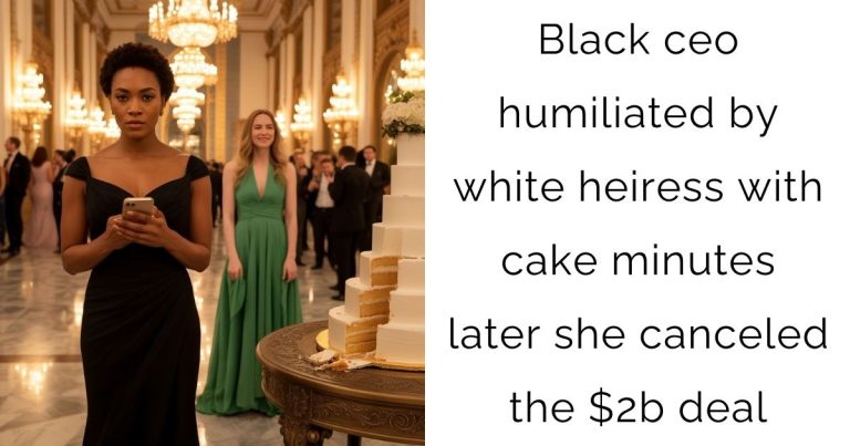 Black ceo humiliated by white heiress with cake—minutes later she canceled the $2b deal