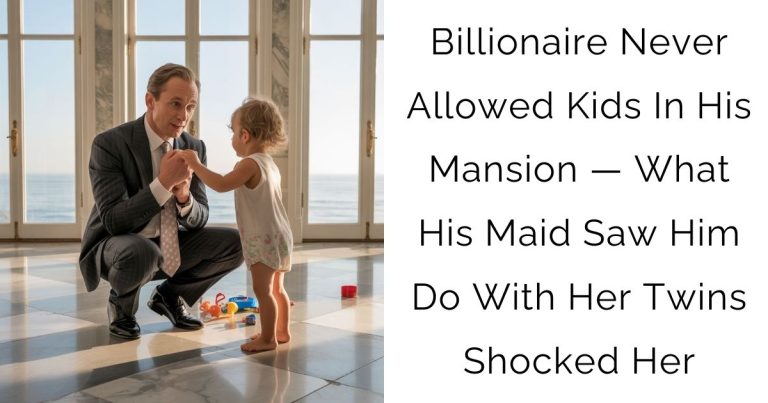 Billionaire Never Allowed Kids In His Mansion — What His Maid Saw Him Do With Her Twins Shocked Her