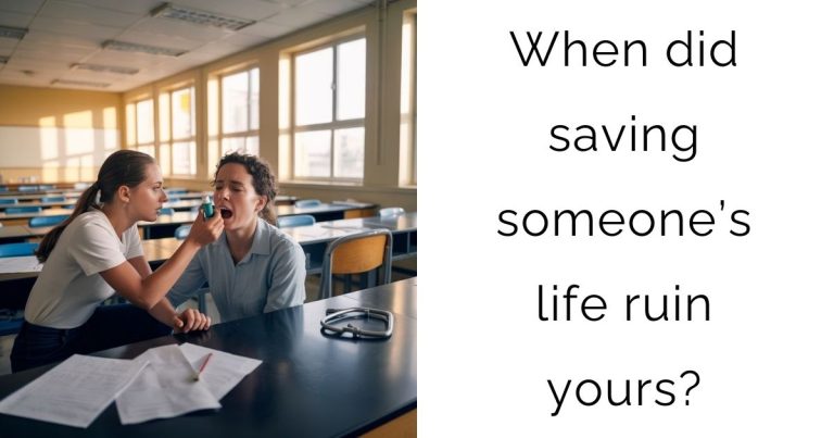 When did saving someone’s life ruin yours?