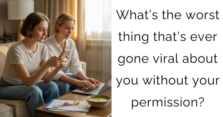 What’s the worst thing that’s ever gone viral about you without your permission?