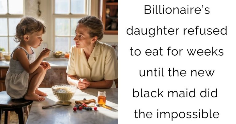 Billionaire’s daughter refused to eat for weeks — until the new black maid did the impossible