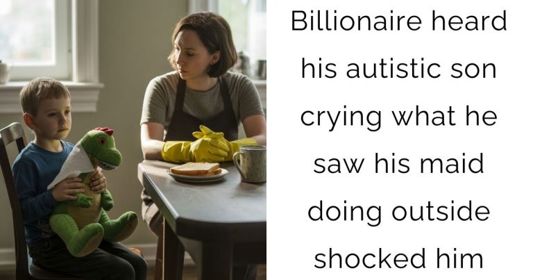 Billionaire heard his autistic son crying — what he saw his maid doing outside shocked him