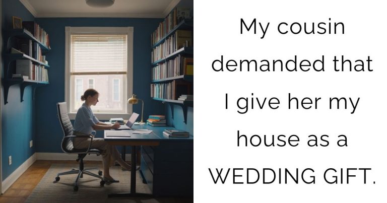 My cousin demanded that I give her my house as a WEDDING GIFT.