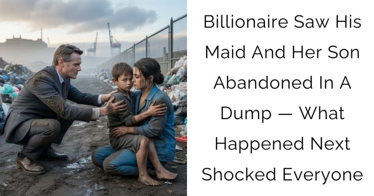 Billionaire Saw His Maid And Her Son Abandoned In A Dump — What Happened Next Shocked Everyone