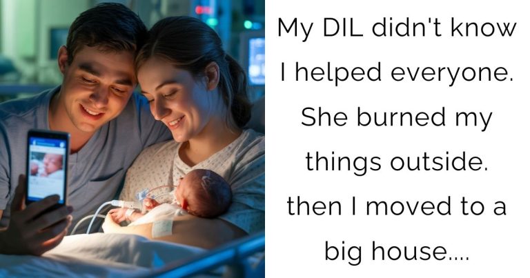 My DIL didn’t know I helped everyone. She burned my things outside. then I moved to a big house….