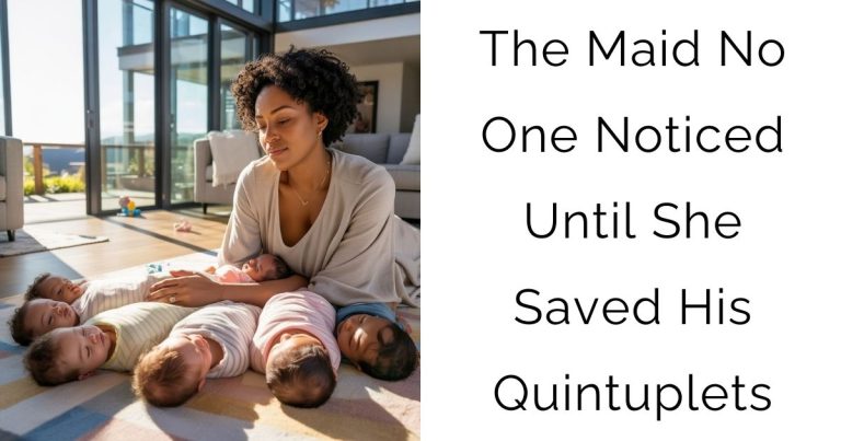 The Maid No One Noticed—Until She Saved His Quintuplets