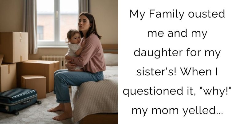 My Family ousted me and my daughter for my sister’s! When I questioned it, “why!” my mom yelled…