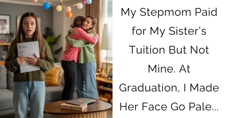 My Stepmom Paid for My Sister’s Tuition — But Not Mine. At Graduation, I Made Her Face Go Pale…