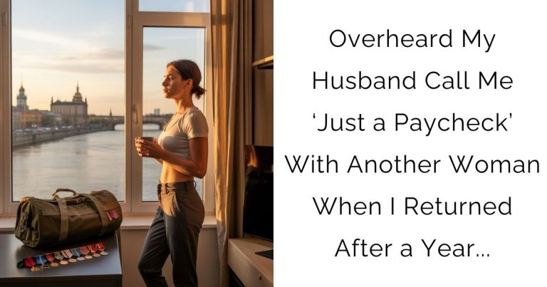 Overheard My Husband Call Me ‘Just a Paycheck’ With Another Woman When I Returned After a Year…