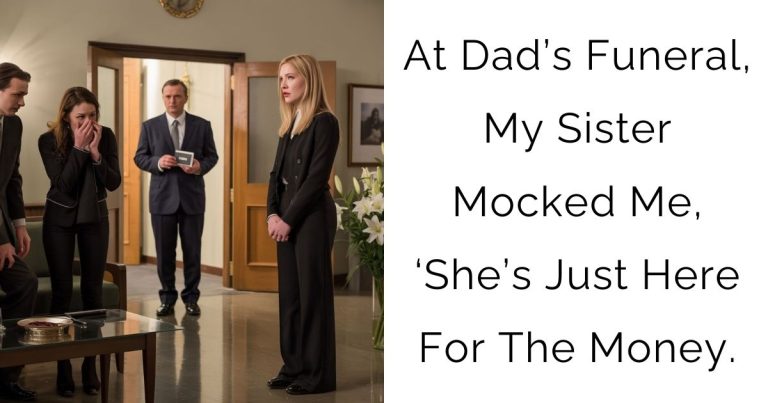 “She’s Only Here For The Money” – My Toxic Sister Announced At Dad’s Funeral… Until Dad’s Hidden Video Exposed Every Lie She Told Him