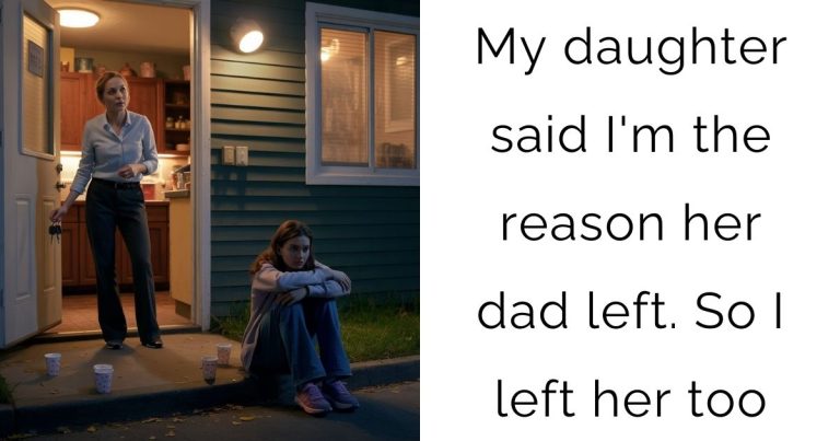 My daughter said I’m the reason her dad left. So I left her too