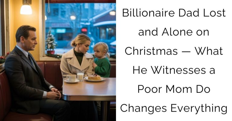 Billionaire Dad Lost and Alone on Christmas — What He Witnesses a Poor Mom Do Changes Everything…