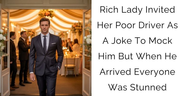 Rich Lady Invited Her Poor Driver As A Joke To Mock Him But When He Arrived Everyone Was Stunned