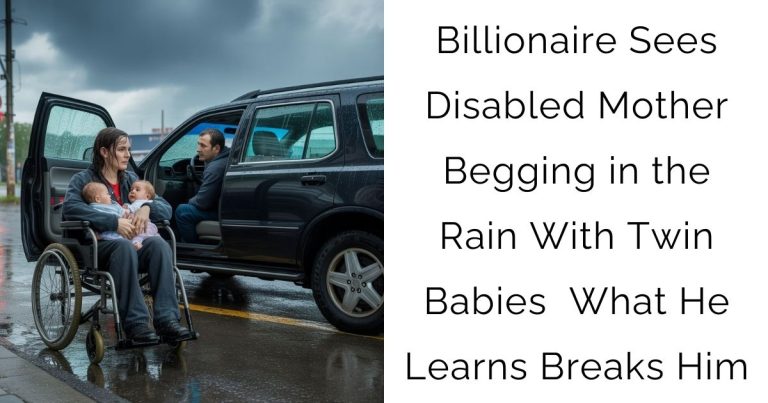 Billionaire Sees Disabled Mother Begging in the Rain With Twin Babies — What He Learns Breaks Him