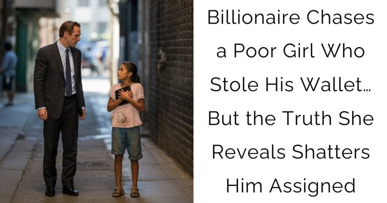 Billionaire Chases a Poor Girl Who Stole His Wallet… But the Truth She Reveals Shatters Him Assigned