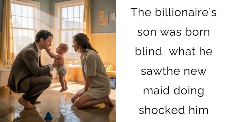 The billionaire’s son was born blind — what he saw the new maid doing shocked him
