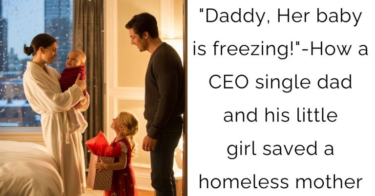 “Daddy, Her baby is freezing!”-How a CEO single dad and his little girl saved a homeless mother