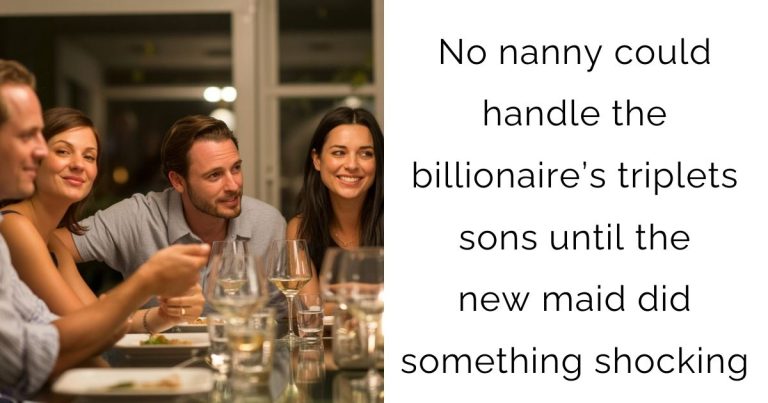 No nanny could handle the billionaire’s triplets sons — until the new maid did something shocking