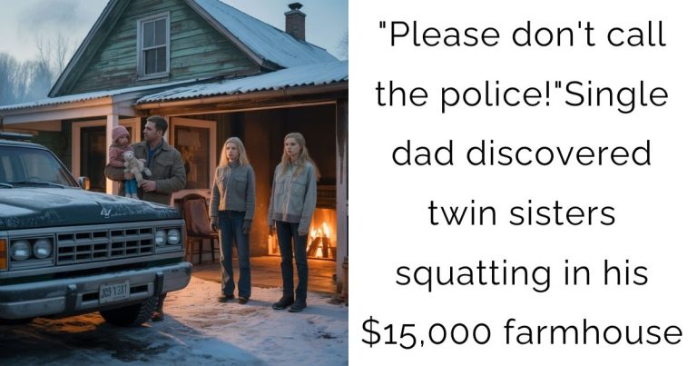 “Please don’t call the police!”Single dad discovered twin sisters squatting in his $15,000 farmhouse