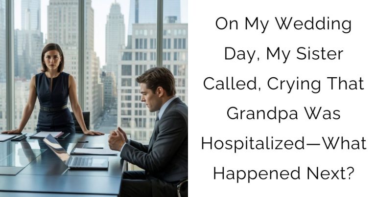 On My Wedding Day, My Sister Called, Crying That Grandpa Was Hospitalized—What Happened Next?