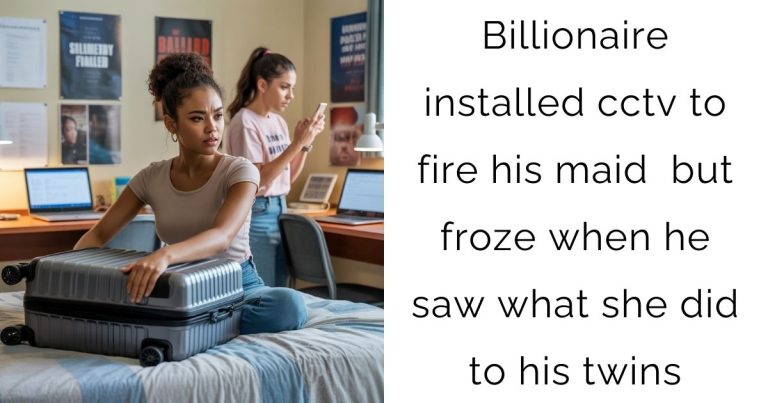 Billionaire installed cctv to fire his maid — but froze when he saw what she did to his twins