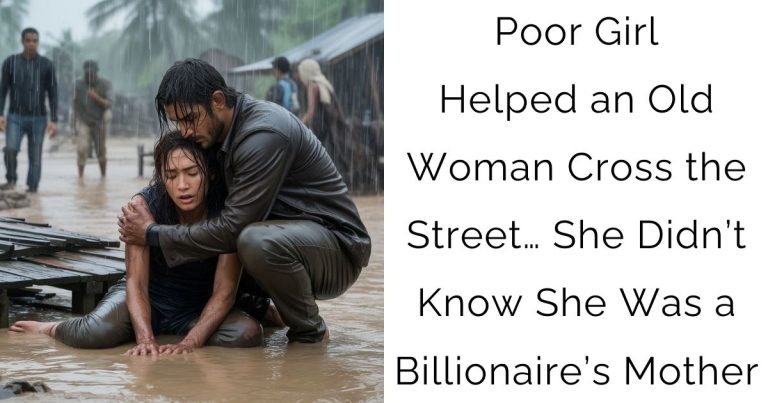 Poor Girl Helped an Old Woman Cross the Street… She Didn’t Know She Was a Billionaire’s Mother
