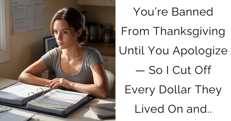 You’re Banned From Thanksgiving Until You Apologize — So I Cut Off Every Dollar They Lived On and..