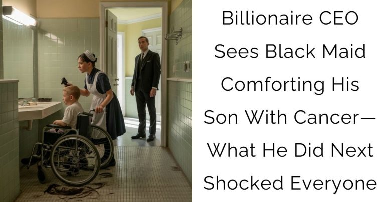 Billionaire Ceo Sees Black Maid Comforting His Son With Cancer—what He Did Next Shocked Everyone