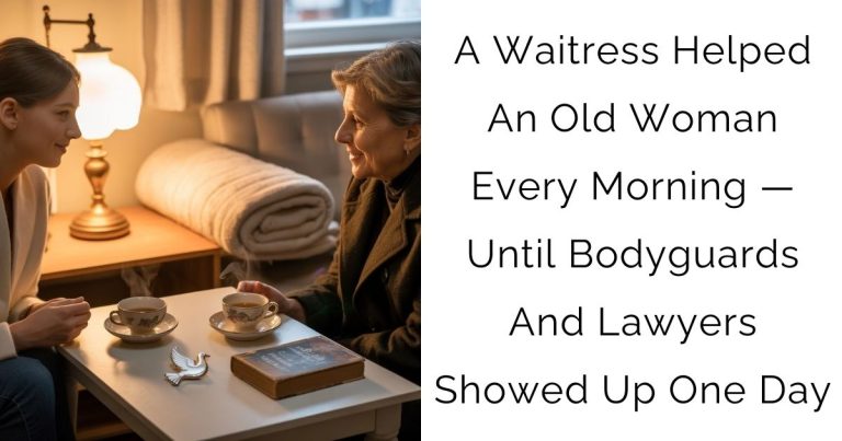 A Waitress Helped An Old Woman Every Morning — Until Bodyguards And Lawyers Showed Up One Day