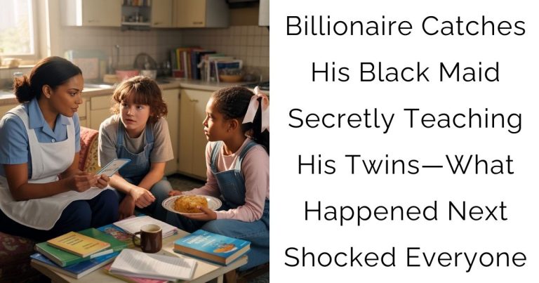 Billionaire Catches His Black Maid Secretly Teaching His Twins—What Happened Next Shocked Everyone