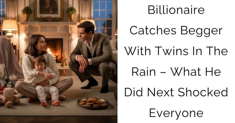 Billionaire Catches Begger With Twins In The Rain – What He Did Next Shocked Everyone