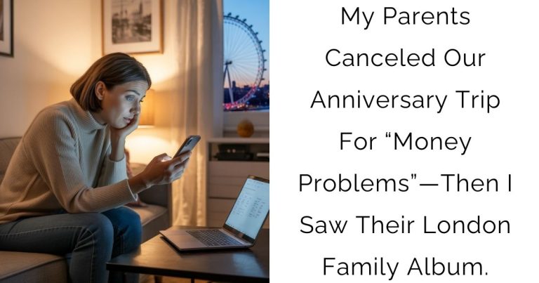 My Parents Canceled Our Anniversary Trip For “Money Problems”—Then I Saw Their London Family Album.
