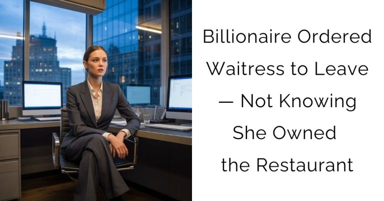 Billionaire Ordered Waitress to Leave — Not Knowing She Owned the Restaurant