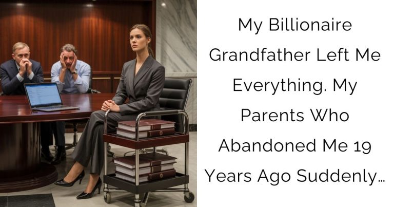 My Billionaire Grandfather Left Me Everything. My Parents Who Abandoned Me 19 Years Ago Suddenly…