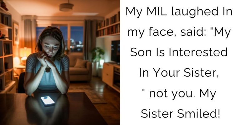My MIL laughed In my face, said: “My Son Is Interested In Your Sister,” not you. My Sister Smiled!