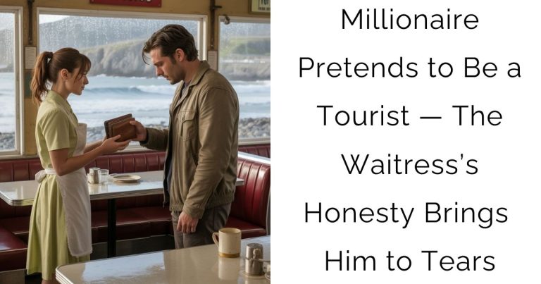 Millionaire Pretends to Be a Tourist — The Waitress’s Honesty Brings Him to Tears