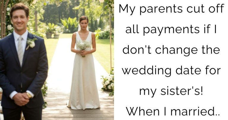 My parents cut off all payments if I don’t change the wedding date for my sister’s! When I married..