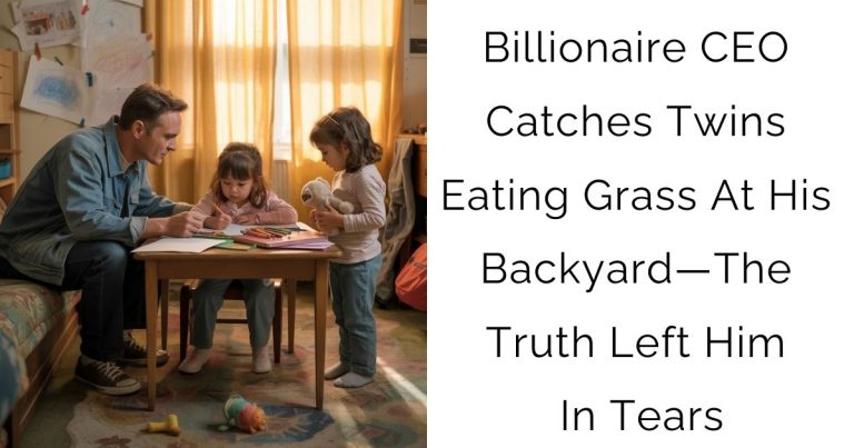 Billionaire Ceo Catches Twins Eating Grass At His Backyard—the Truth Left Him In Tears