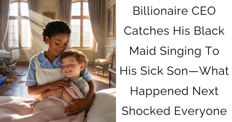 Billionaire Ceo Catches His Black Maid Singing To His Sick Son—what Happened Next Shocked Everyone