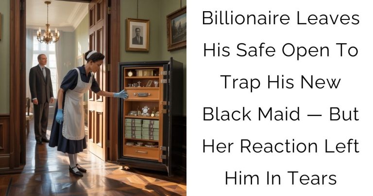 Billionaire Leaves His Safe Open To Trap His New Black Maid — But Her Reaction Left Him In Tears