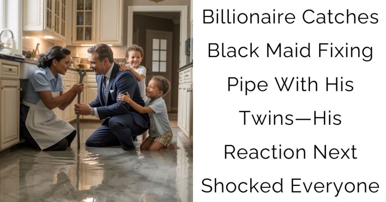 Billionaire Catches Black Maid Fixing Pipe With His Twins—His Reaction Next Shocked Everyone
