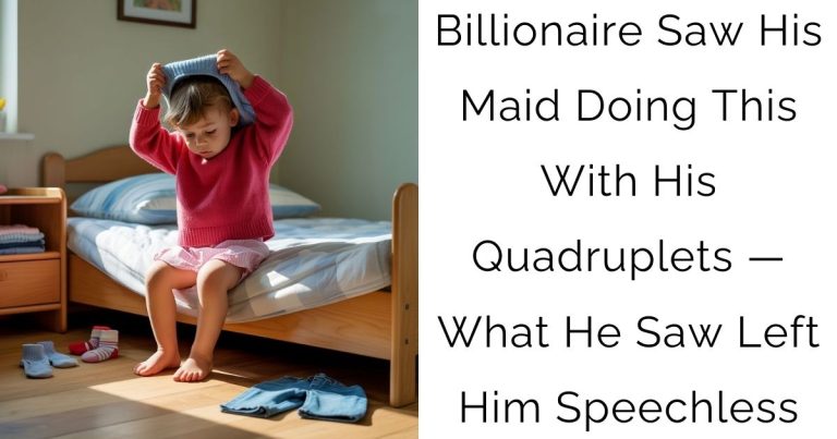 Billionaire Saw His Maid Doing This With His Quadruplets — What He Saw Left Him Speechless