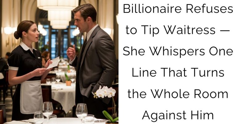He Left A Blank Tip Line To Prove She Was “Nothing” – Her 8-Word Whisper In Front Of The Elite Made Him Lose EVERYTHING