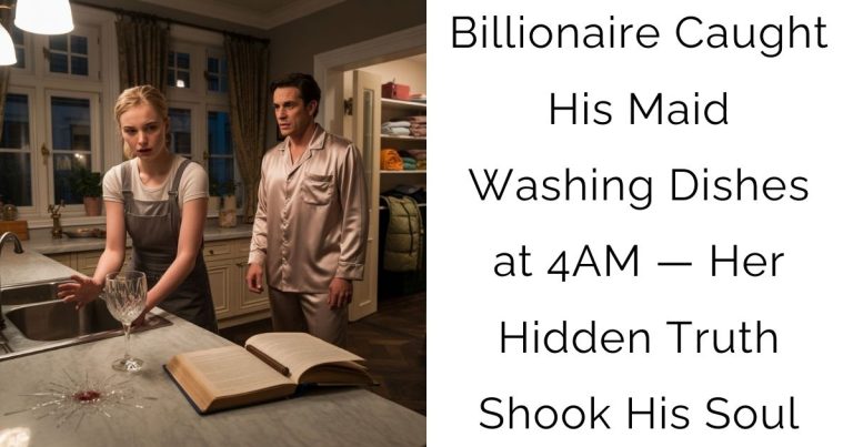 Billionaire Caught His Maid Washing Dishes at 4AM — Her Hidden Truth Shook His Soul
