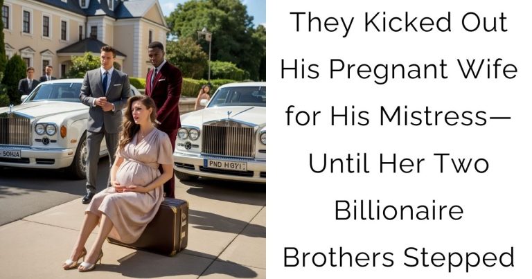 They Kicked Out His Pregnant Wife for His Mistress—Until Her Two Billionaire Brothers Stepped