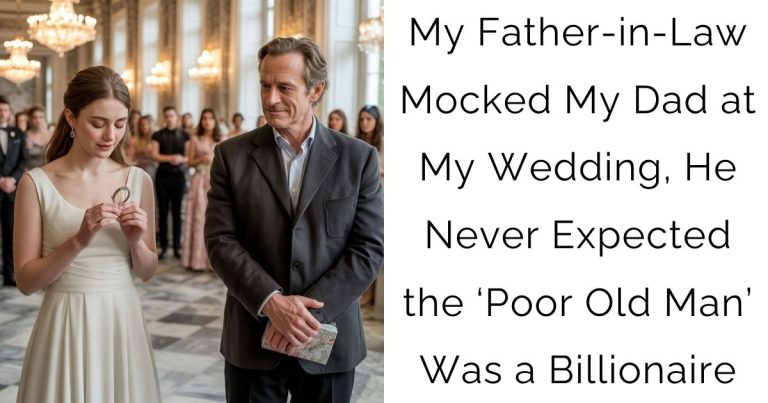 My Father-in-Law Mocked My Dad at My Wedding, He Never Expected the ‘Poor Old Man’ Was a Billionaire