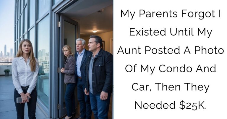 My Parents Forgot I Existed Until My Aunt Posted A Photo Of My Condo And Car, Then They Needed $25K.