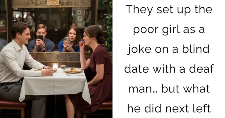 They set up the poor girl as a joke on a blind date with a deaf man… but what he did next left