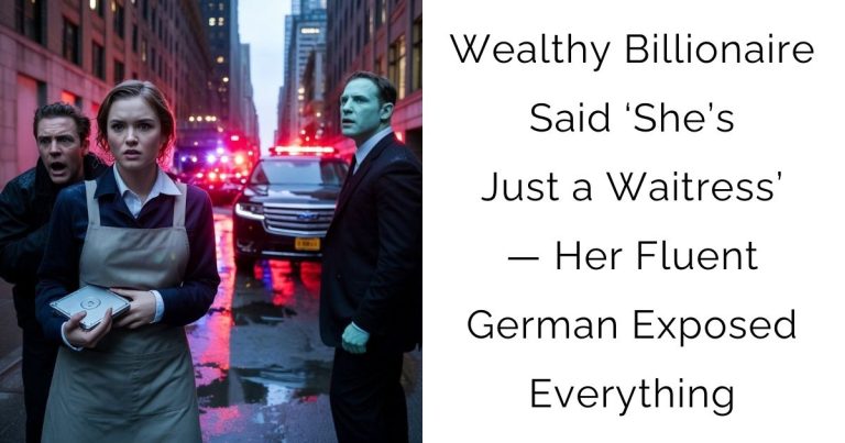 Wealthy Billionaire Said ‘She’s Just a Waitress’ — Her Fluent German Exposed Everything