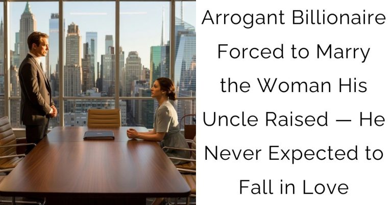 Arrogant Billionaire Forced to Marry the Woman His Uncle Raised — He Never Expected to Fall in Love
